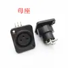 Venta Directa de Conectores XLR Macho y Hembra de Plástico Curvado/Enchufe y Toma XLR, Conectores XLR Profesionales de 3 Pines