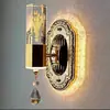 Luminária de Parede LED para Cabeceira Moderna Europeia Casual Criativa Acrílico Quarto Sala de Estar Corredor Escada Luminária de Parede