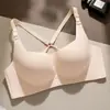 Sujetador de Espalda Hermoso sin Costuras Push-Up para Pecho Pequeño Verano Delgado 2025 Popular Sujetador Cruzado Cómodo Transpirable para Mujer