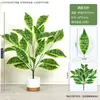 Escrivaninha Escandinava Pequena Planta Verde em Vaso Sempre Viva em Vaso Decoração de Sala de Estar Flor Artificial Planta Biônica Móveis para Casa