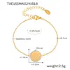 Rice Duoduo CNC Estrellas Incrustadas de Diamantes Letras meve de Doble Cara Superpuestas Collar Pulsera Clavícula Traje Exquisito de Acero de Titanio