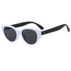 Gafas de Sol Retro 2024 para Mujer, Gafas de Celebridad de Internet Marrones con Montura Negra de Alta Gama, Gafas de Sol Trendy para Calle, Viajes y Viajes