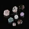 Jingdian Jewelry Cristales Naturales Perlas Octagonales Perlas Sueltas Pulsera DIY Hecha a Mano Pulsera Cristal Fantasma Rojo Perlas Sueltas Accesorios