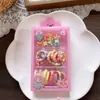 Caja con Mini Gomas y Pinzas para el Cabello Básicas Pequeñas para Niñas, Bandas Elásticas Trenzadas de Alta Elasticidad, Gomas Elásticas y Accesorios para el Cabello