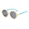 Gafas de Sol Personalizadas para Niños Estilo Europeo y Americano de Rain, Montura Redonda, Colores Contrastantes, Gafas de Sol para Niños Estilo Ins, Gafas de Sol con Protección UV
