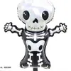 Variedade de balão de alumínio de Halloween decoração de festa de Halloween cabeça de abóbora fantasma morcego gato preto layout de balão
