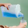 Caja de Almacenamiento para Detergente en Polvo con Asa Contenedor de Plástico Detergente para Ropa Baño Transparente Sellado Bote de Gran Capacidad Caja de Almacenamiento