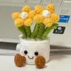 Boneca de Bolo Pequena Feita à Mão DIY Boneca de Gelatina Enfeites Pacote de Material de Tricô de Lã Gancho de Crochê Presente