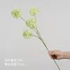 Flores artificiais em tons de verde, de haste única, para decoração de local de casamento, decoração de salão de casamento de luxo, arranjos florais de plástico