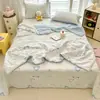 Colcha de Verano de Algodón con Dibujos, Seda Refrescante, Apta para la Piel para Dormir Desnudo, Colcha de Verano de Algodón Puro, Lavable a Máquina, Colcha Fina para Habitación con Aire Acondicionado