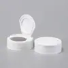Garrafas Plásticas Brancas com Tampa Flip-Top de 100ml e 150ml, Garrafas Dispensadoras de Comprimidos Personalizadas, Garrafas Plásticas Seladas para Produtos de Saúde, Atacado