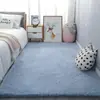 Alfombra de Lana de Seda Transfronteriza Amazon Sala de Estar Dormitorio Mesa de Centro Cabecera Manta Color Sólido Simple Cuidado Fácil Antideslizante
