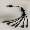 Cabo de Carregamento 6 em 1 para Android, Conexão de Alto-falante de Telefone Multifuncional Angulado DC, Cabo de Dados Portátil Estendido