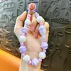 Colgante de Cadena Luminosa para Teléfono con Cuentas de Flor de Cerezo, Exquisito Accesorio para Bolso, Llavero de Coche, Adorno de Llavero, Venta al por Mayor de Regalos
