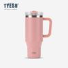 Taishuo novo copo de gelo de grande capacidade copo térmico de aço inoxidável 304 copo de café com canudo copo de café com alça para carro