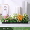 Paisagismo com Plantas Verdes Simulação Floreira Divisória de Piso Arte Floral de Chão Paisagem de Plantas Combinação de Floreira Flor Artificial em Vaso Bonsai Decoração