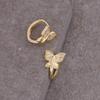 Pendientes Europeos y Americanos Transfronterizos Nuevos Geométricos de Metal Oro de 18K Simples Personalizados Góticos Pendientes de Club Nocturno E360