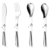 Cuchara de acero inoxidable 304 cuchillo, tenedor y cuchara plegables con 80% de descuento juego de cubiertos plegables portátiles para picnic al aire libre