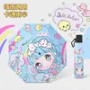 Paraguas de Dibujos Animados Personalizados al por Mayor para Niños Estampado con Logo Reforzado a Prueba de Viento Doble Uso para Sol y Lluvia para Hombres Mujeres Paraguas Publicitarios para Puestos