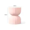 Mesa de Centro Creativa Escandinava de Reloj de Arena Mesa Lateral para Sofá Mesa de Esquina de Diseñador Hogar para Apartamento Pequeño Taburete Pequeño Estante de Almacenamiento de Mesita de Noche