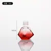 Botella de Aromaterapia de Vidrio de Colores para Coche con Cordón, Tapa de Madera, Botella de Relleno de Perfume, Colgante de Fragancia para Coche, Botella Vacía de Aceites Esenciales