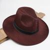 Chapéu Masculino de Aba Larga para Primavera e Verão Chapéu de Sol de Aba Reta Chapéu Fresco Protetor Solar Chapéu de Sol Chapéu de Praia Chapéu de Cowboy Chapéu para Montaria Chapéu Masculino