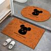 Alfombrilla de baño de diatomeas de secado rápido, suave, absorbente y antideslizante, para puerta de baño