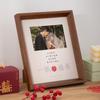 Certificado de casamento criativo moldura de foto decoração carta de casamento comemorativa moldura de madeira de 10 polegadas coleção de certificado de casamento Xi moldura de palavra