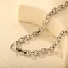 Nuevo Collar de Moda Versátil Estilo Europeo y Americano con Hebilla Ot de Acero Inoxidable, Popular Cadena Gruesa de Hip-Hop Transfronteriza Collar Versátil al por Mayor