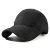 Gorra de béisbol de primavera y verano moda femenina parte superior suave desgastada visera sólida para hombre gorra de exterior para ocio para cabeza grande