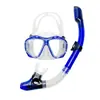 Máscara de Buceo Set de Snorkel Máscara de Buceo para Nadar Tubo de Respiración Completamente Seco Set de Dos Piezas Equipo de Buceo para Adultos