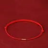 Tobillera de oro puro 999 con hebilla de paz para mujer, pulsera delgada tejida con cuentas de la fortuna, regalo del Día de San Valentín para la industria de la belleza y la belleza
