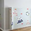 Papel de Parede Autoadesivo Estilo Cartoon Infantil e Puro Adesivos de Parede à Prova d'Água Papel de Parede para Casa Decoração de Parede de Fundo para Quarto Sala de Estar Adesivos