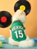Ropa nueva para mascotas transfronteriza Copa del Mundo manga corta copa de fútbol perros perros pequeños medianos grandes gatos ropa estilo primavera verano