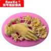 Molde de silicona líquida mano de amistad diy fondant arcilla arcilla blanda X124