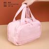 Bolsa de cosméticos feminina 2025 nova portátil de grande capacidade senso de alto nível armazenamento com divisórias viagem bolsa de higiene pessoal PCs