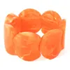 Pulsera redonda irregular de resina más vendida transfronteriza para mujer, diseño exagerado de alta gama europeo y americano, pulsera de cordón elástico al por mayor