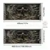 Banner de Garaje de Halloween Decoración de Puerta Tela Colgante Calabaza de Terror Bruja Calavera Fondo de Fiesta Transfronterizo En Stock Fábrica