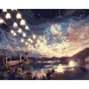 Venta al por mayor de fábrica pintura al óleo digital DIY generación transfronteriza Amazon pintura de paisaje para niños pintura decorativa pintada a mano DIY comercio exterior