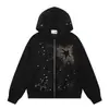 Cardigan Sudadera con Capucha Color Sólido Decoración Gráfica de Pedrería Modelo Nuevo Estilo Japonés H-Quality 2026 Suministro Directo al por Mayor 52