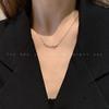Collar de Diamante Solitario para Mujer, Cadena Clavícula Ins, Diseño Nicho de Lujo Ligero, Suave y Elegante, Sencillo y Versátil para Mejores Amigas