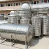 Tanque de água de aço inoxidável 304 para atacado, torre de água circular horizontal, armazenamento de água isolado residencial, tanque de água para proteção contra incêndio, tanque de armazenamento de água no telhado