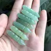 Joyería Natural Calcedonia Pincel Pluma Adornos Accesorios Colgantes Chapado en Oro Colgante de Jade Ágata Blanca Infantil Colgante Wenchang