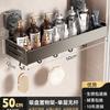 Estante de baño de aluminio con ventosa para almacenamiento, mesa de lavado, inodoro, sin orificios, montado en la pared