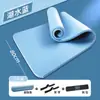 Esterilla de Yoga para Hombres Fitness Hogar Antideslizante Absorción de Impactos Silenciosa Ampliada Ensanchada Engrosada Aislante de Sonido Alfombrilla de Piso para Deporte y Ejercicio