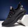 Sapatos Masculinos, Novo Estilo de Verão, Tênis Esportivos Casuais de Malha Respirável Vazada, Estilo Coreano Tendência Versátil Leve para Corrida, Cano Baixo