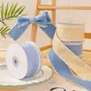 Cinta de Mezclilla Nueva de Color Sólido de 4 cm Doble Cara Hecha a Mano para DIY Diadema Estilo Coreano Lazo para el Cabello Accesorios de Empaque para Ropa