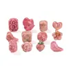 Jingde Joyería Rodolita Natural Jade Colgante Piezas Talladas Cuentas Sueltas Individuales Accesorios para Joyería DIY Fabricante Mayorista