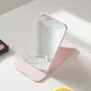 Espejo Pequeño Plegable Espejo de Cuero PU Espejo de Maquillaje Portátil de Escritorio para Dormitorio de Estudiantes Belleza Hogar Habitación de Dormir