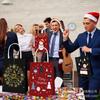 Bolsa de Regalo Navideña Serie Bd Árbol, Copo de Nieve, Reno, Papá Noel Bolsa de Papel Kraft Blanco